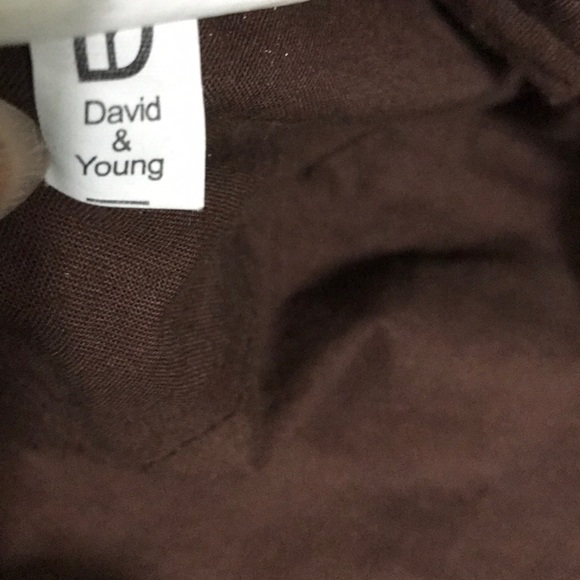 NWOT. DAVID AND YOUNG BROWN/WHITE CADET HAT - Picture 5 of 5